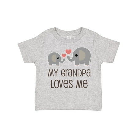 

Inktastic My Grandpa Loves Me Gift Toddler Boy or Toddler Girl T-Shirt