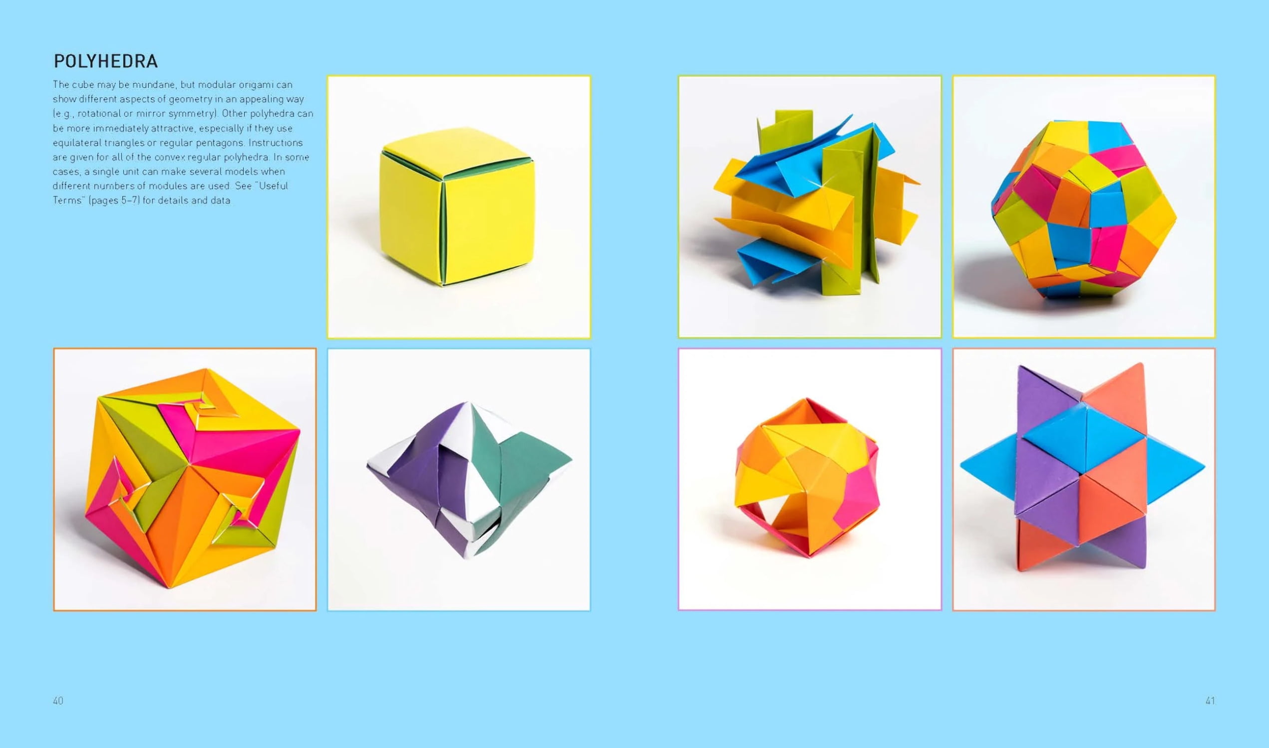Modular Origami: 18 Colorful and Customizable Folded Paper Sculptures, (Paperback)