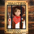 thumbnail image 1 of HTOOQ Cowboy Photo Booth Props Wanted Poster Photo Booth Prop Wild West Party Selfie Photo Booth Cowboy Party Supplies Rodeo Western Party Supplies Wild West Party Supplies, 1 of 7