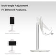 thumbnail image 4 of MENKEY Support de Téléphone pour Bureau, Tablette Réglable & nbsp; Support de Téléphone pour Bureau, Compatible avec les Téléphones 4 "-12.9" / Tablette / Iphone / Ipad / Interrupteur (Blanc), 4 of 5