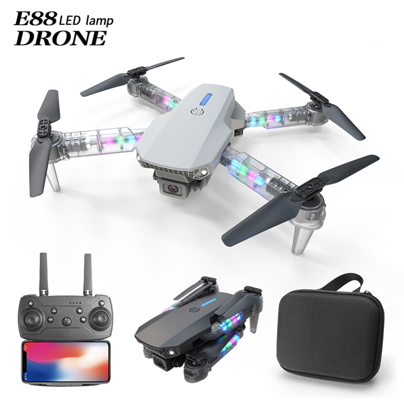 Drone with 1080P Camera, Foldable WiFi FPV RC Quadcopter with Altitude Hold, Long Flight Time for Beginners
