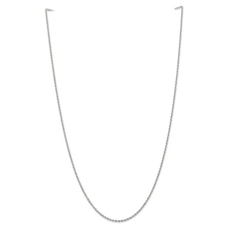 Primal Gold 14 Karat White Gold 2.0mm Regular Rope Chain
