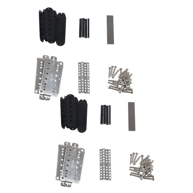 2 Juego de Guitarra Humbucker Kits de Recolección de Accesorios / Placa de Base de CuproníQuel / Espaciador / Bobina