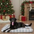 thumbnail image 3 of Vibrant Life Jumbo Dog Bed, X-Large Pillow Dog Bed, 48" x 38", Grey and White Plaid, 3 of 8