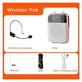 thumbnail image 2 of Wireless Megaphone Portable Voice Amplifier Teacher Guide Microphone Speaker 5W Support TF Card U Disk MP3 Player ,No Screeching Distortion, 2 of 7