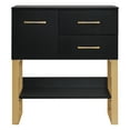 thumbnail image 5 of BarberPub Accent Storage Cabinet with Drawers, shelf for Living Room, Bedroom, Hallway, Black, 5 of 7