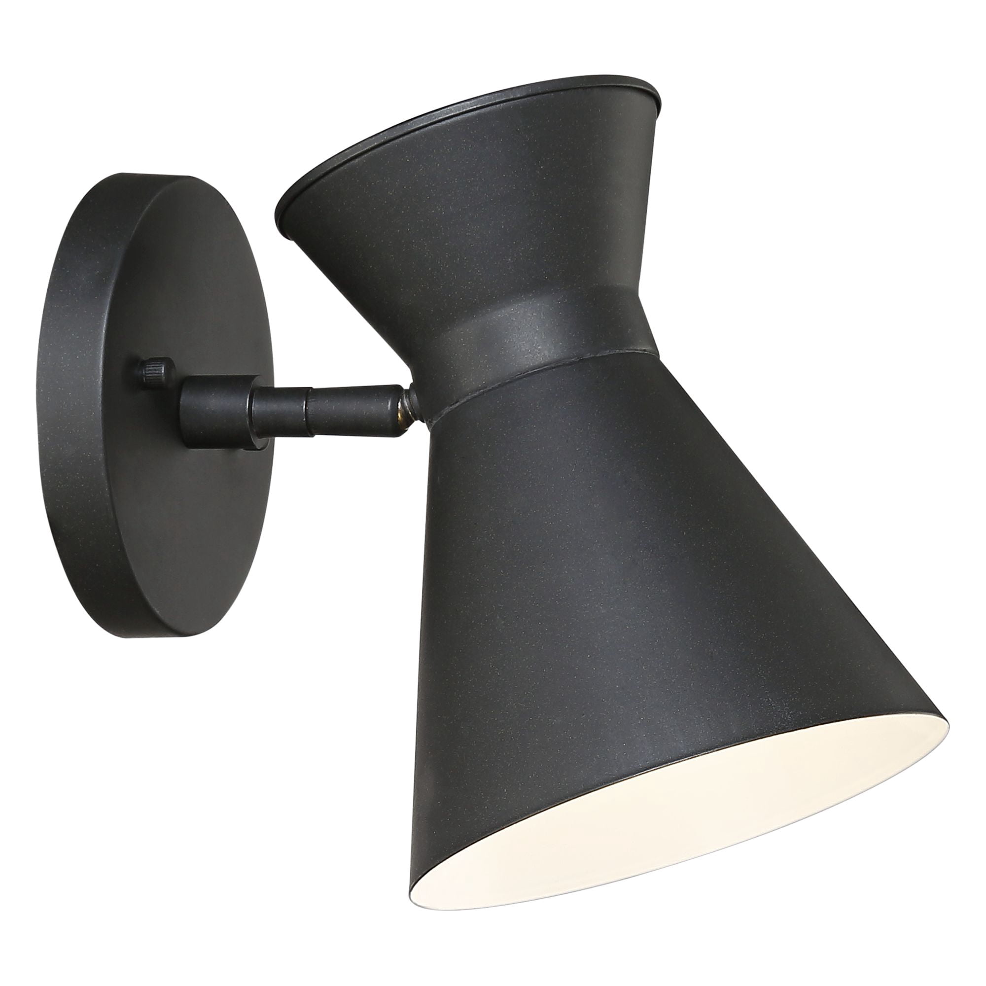 John Timberland Vance Modern Outdoor Wall Light Fixtures Set of 2 Black LED Dark Sky Swivel Head 8" for Post Exterior Barn Deck House