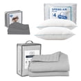 thumbnail image 1 of Colcha Queen Size Acabado Ultrasónico Trinity Gris Perla + Juego de Sábanas Gris + 2 Almohadas Osos, 1 of 13
