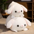 thumbnail image 4 of 45/55cm White Rabbit Squishy Doll Soft Cartoon Bunny Stuffed Long Ears Rabbit Plush Toy Cute Plump Animal Pillow Children Gift, 4 of 5