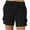 Black, variant on Simua Shorts for Women Cargo Shorts Knee Length with Pockets Elastic High Waist Shorts