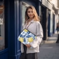 thumbnail image 6 of FORMRS 13-13.3 inch Laptop Sleeve Case Soft Carrying Quilted Computer Bag Cover, Light Blue Lemon, 6 of 7