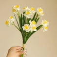 thumbnail image 6 of Simulation Of 3 Tied Daffodils Small Fresh Living Room Table Decoration Floral Artificial Flowers Bouquet Daffodils Artificial Flowers Outdoor Indoor Garden Home Decoration, 6 of 6
