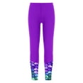 thumbnail image 1 of dPois Kids Girls Printed Swim Pants UPF50+ Sun Protection Rash Guard Surfing Swimming Leggings Purple 14, 1 of 5