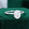thumbnail image 3 of Silvago Jewel 1.9 Ct VVS1/D Oval Cut Lab Created Simulated Diamond Ring - Silver 14k White Gold Over Rings for Her - Solo Stone Wedding Diamond Ring for Women's -Solitaire Diamond Ring for Women's, 3 of 8