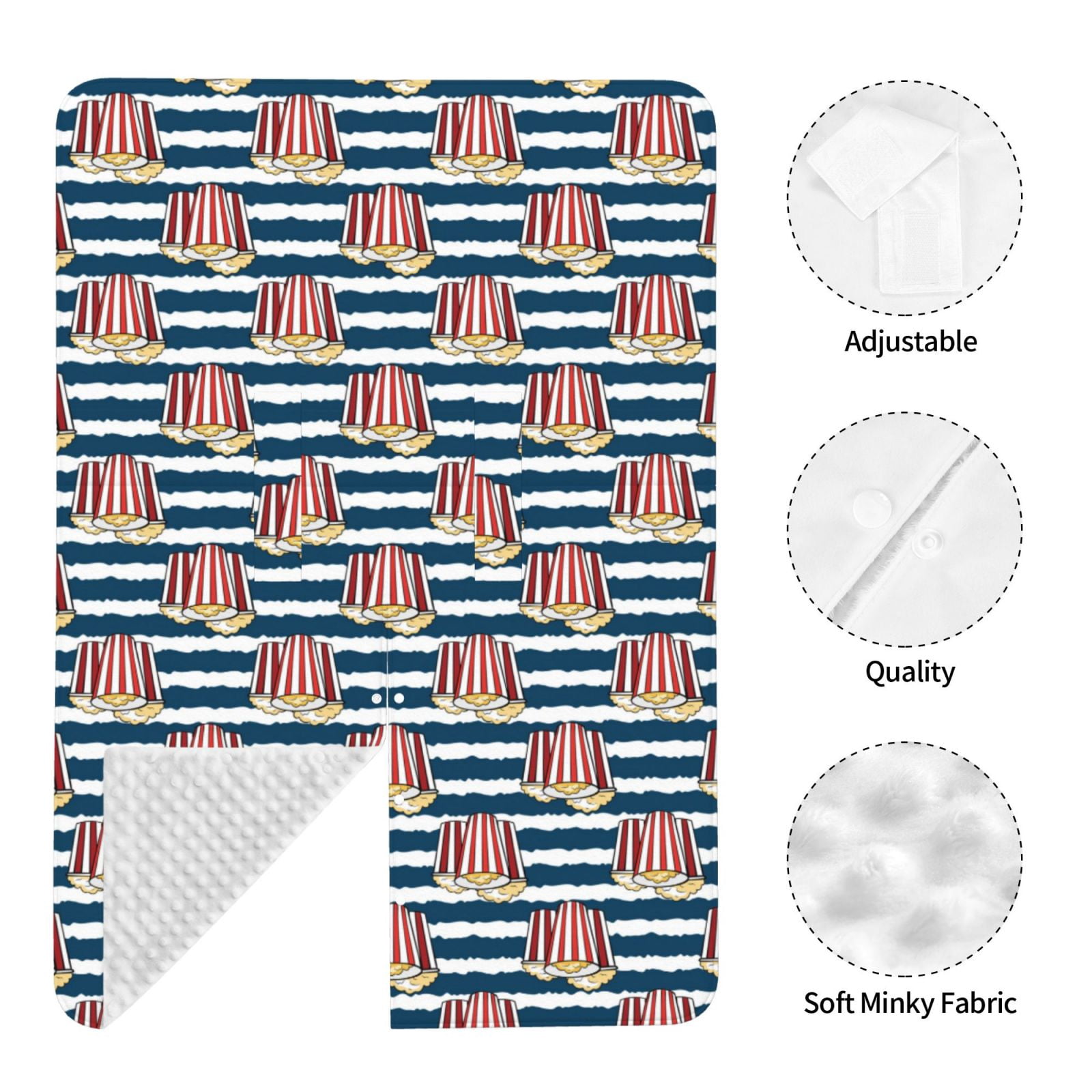 Naloa Popcorn Baby Car Seat Cover, Breathable Baby Carrier Cover, Multiuse Baby Carrier Cover & Nursing Breastfeeding Cover