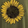 thumbnail image 5 of SDJMa Women's Classic-Fit 100% Cotton Short-Sleeve T-Shirt Women Sunflower Printing O-Neck Loose Short Sleeve T-shirt Top Blouse Pullover, 5 of 5