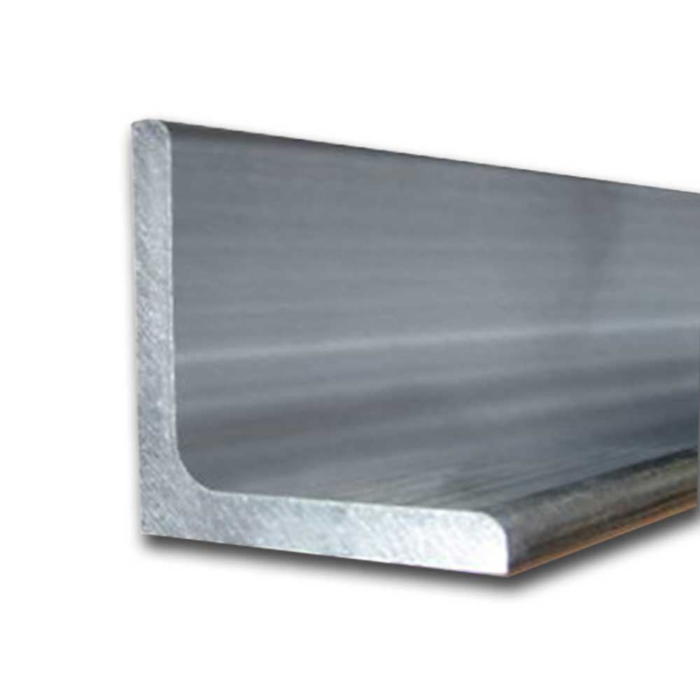 Aluminum Angle 6061 T6 4/" x 4/" x 1//4/" wall x 18/"