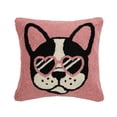 thumbnail image 2 of The Pillow Shoppe Cool French Bulldog Hook Multicolor Decorative Pillow, 16"X16", 2 of 7