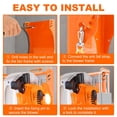 thumbnail image 3 of HLONK Handheld Leaf Blower Hanger Metal Leaf Blower Storage Rack Rustproof Leaf Blower Wall Mount Bracket Heavy Duty Blower Rack Sturdy Leaf Blower Storage Holder for BG-50, 3 of 10
