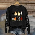 thumbnail image 2 of Puliio Women Graphic Hoodless Sweatshirts Casual Full Sleeve Crewneck Chicken Printed Pullover Sweatshirts Casual Daliy Wear Blouse Top No Hood Sweatshirts, 2 of 4
