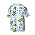 thumbnail image 7 of Kdxio Men's Hawaiian Shirt for Men Short Sleeve Shirt Cartoon Sea Creatures Summer Casual Holiday Beach Button Down T-Shirts, 7 of 7