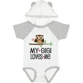 thumbnail image 3 of Inktastic My Gigi Loves Me Girl Owl Girls Baby Bodysuit, 3 of 5