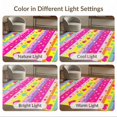 thumbnail image 7 of ODIKA 8'x10' Washable Area Rug Non-Shedding, Easy Care, Large Confetti Pink Dots Whimsical Borders Ombre Gradient Watercolor for King Size Bedroom Under Bed, Master Suite, 7 of 7