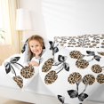 thumbnail image 4 of Feelyou Cheetah Print Cherry Full Size Comforter Sets, Grey Bow-tie Bedding Sets, 3pcs, 4 of 8
