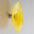 thumbnail image 3 of Longree 1PC Modern Hand Blown Gass Wall Art Platter, 12 Inch Diameter, Yellow Accent, 3 of 8