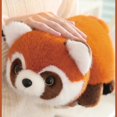 thumbnail image 4 of ZZkhGO Red Raccoon Transformation Doll, Crouching Plush Toy to Big Raccoon, Sleeping Pillow Stuffed Animal Gift, 4 of 7