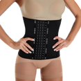thumbnail image 2 of Clearance! Women Corset Body Shaper Waist Trainer Breathable Shaperwear Bustiers Slimming Belt Underbust Strap Tummy Waist Cincher Black M, 2 of 15