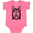 thumbnail image 3 of Inktastic Siberian Husky Sketch Portrait Boys or Girls Baby Bodysuit, 3 of 5