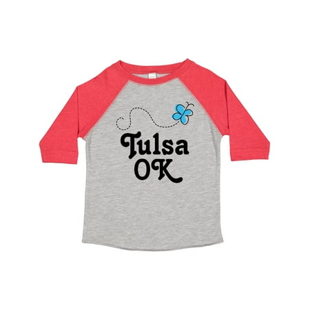 

Inktastic Tulsa Oklahoma Butterfly Gift Toddler Toddler Girl T-Shirt