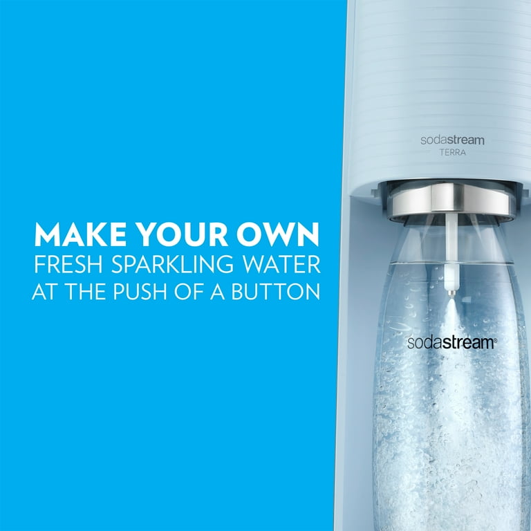 SodaStream Terra Sparkling Water Maker (Misty Blue) Bundle