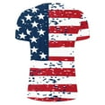 thumbnail image 4 of cllios 4th of July Shirts for Men Big and Tall Patriotic Red White and Blue Graphic Tees Regular Fit Round Neck Top Vintage Short Sleeve T Shirt, 4 of 5