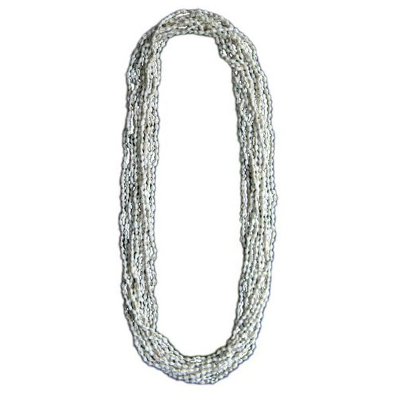 Extra Long Hawaiian/Tahitian Dove Shell Leis / 1 Dozen / 12 Natural White