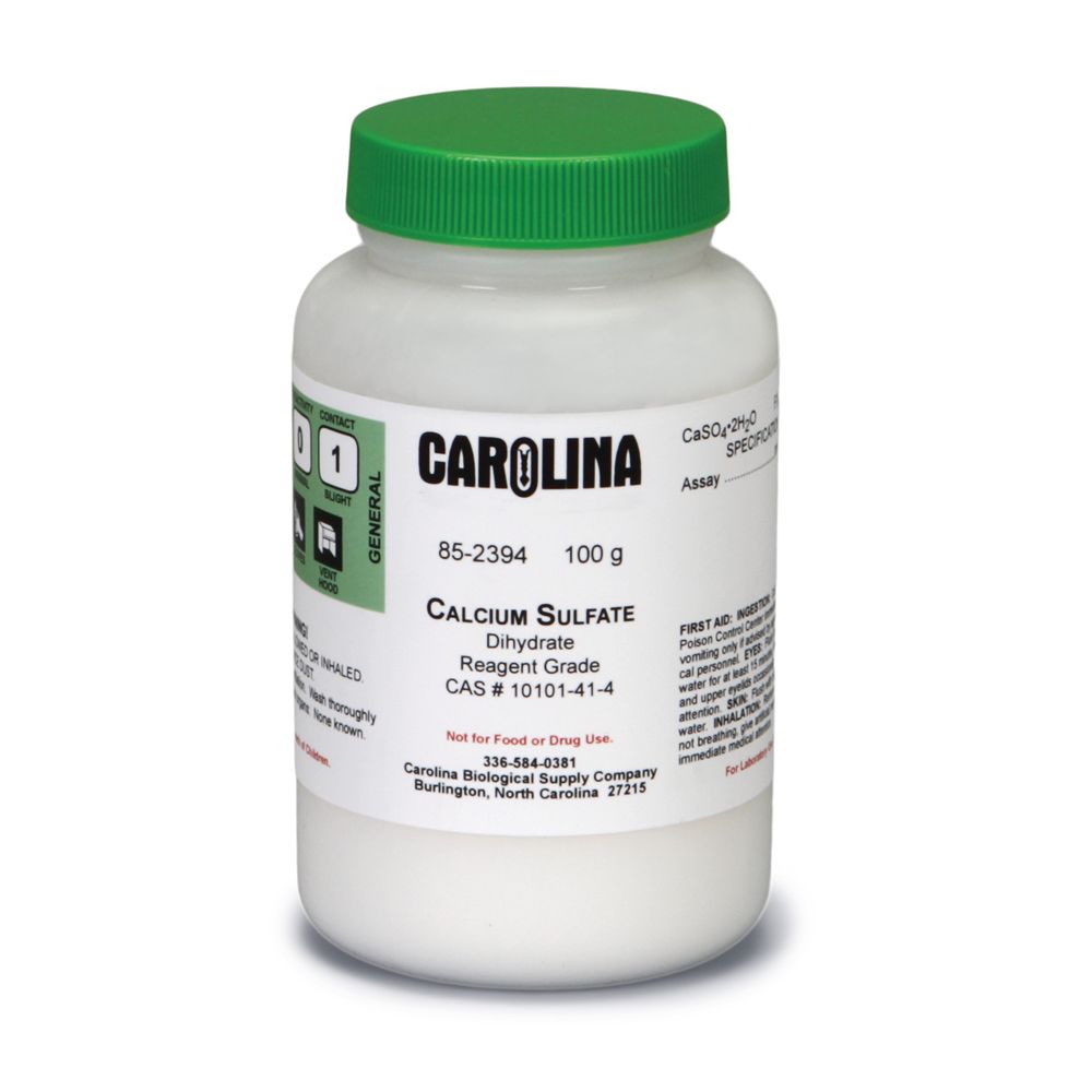 Calcium Sulfate Dihydrate, Reagent Grade, 100 G