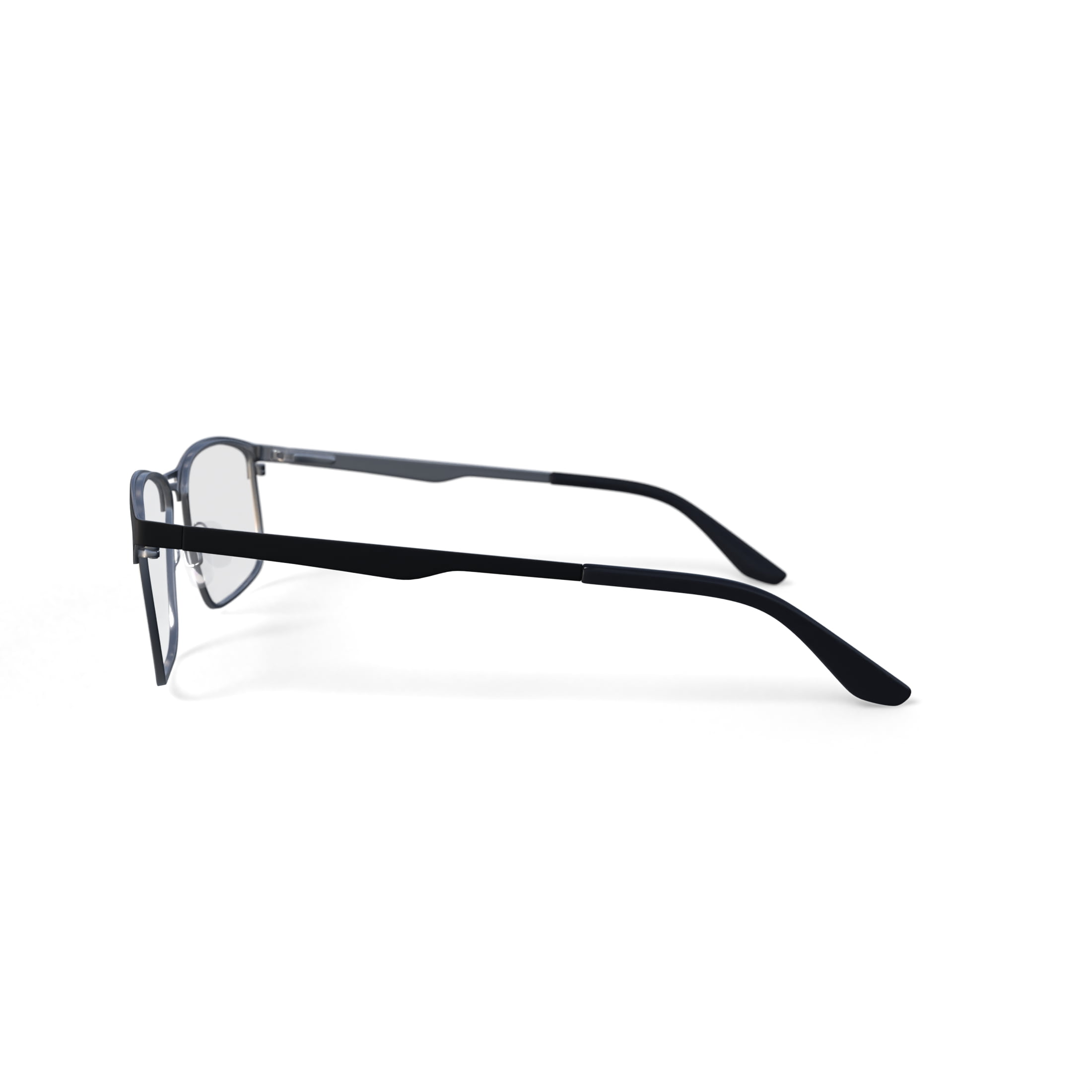 Walmart Men's Dwaine Browline Prescription Eyeglasses with Case, Black/Gold