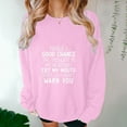 thumbnail image 5 of Jinhomg Womens 2025 Fashion Sweatshirt Cute Letter Print Pullover Oversized Comfy Long Sleeve Drop Shoulder Tops Casual Daily Wear Winter Saving Pink XXL, 5 of 6