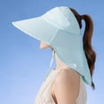 thumbnail image 6 of 100Fens Sun Hat With Shawl Female Outdoor Riding With Hollow Top Sun Hat Gifts For Women, 6 of 6