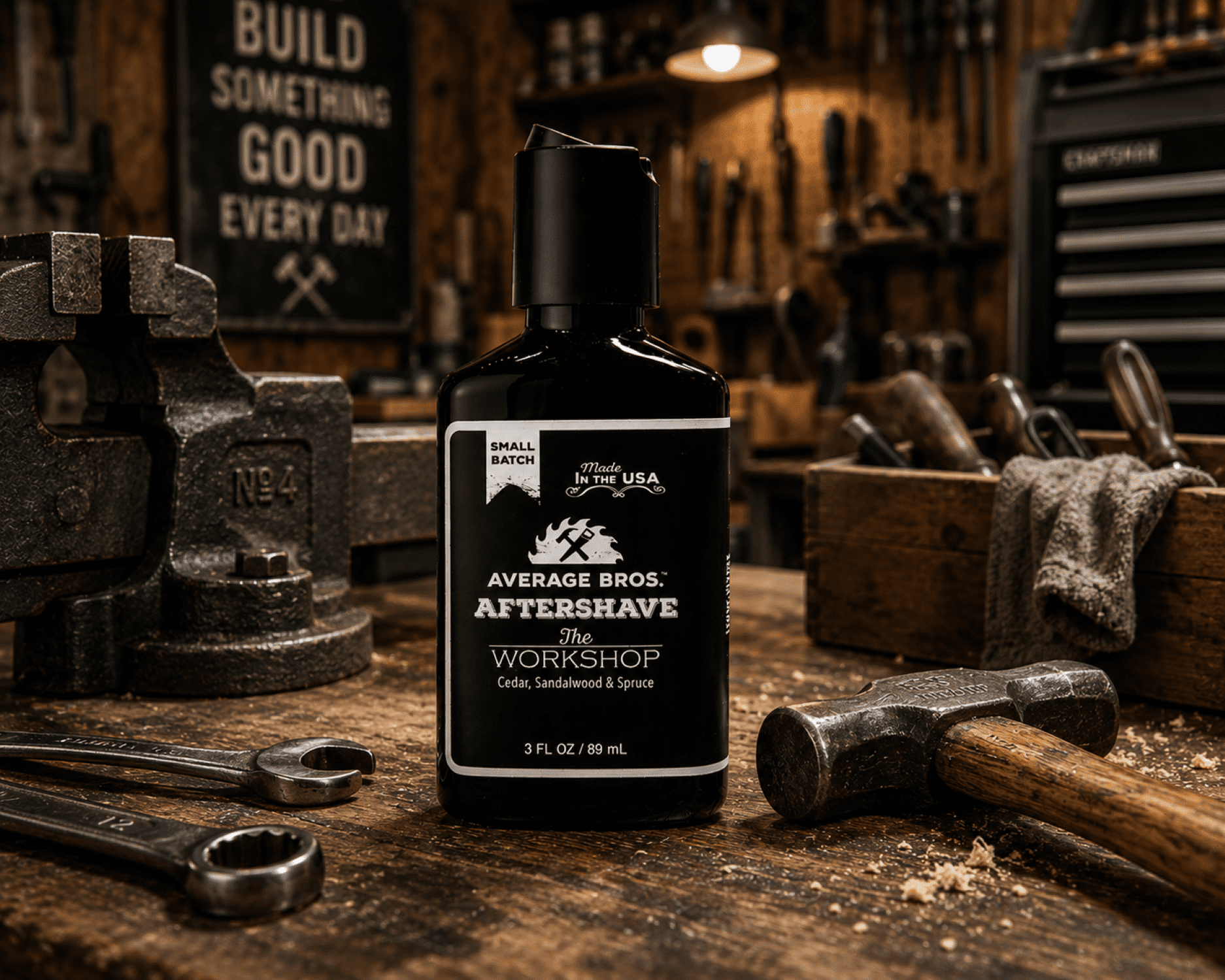 The Workshop Cedar Sandalwood & Spruce Aftershave Scented for Men