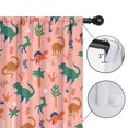 thumbnail image 4 of Blackout Kids Curtains,Pink Colorful Dinosaurs Pattern Childrens Insulated Curtains Set Of 2,Bedroom Essentials,Toddler Room Decor 52"x63", 4 of 5