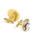 thumbnail image 3 of Deer Men's Cufflinks Set for Dress Shirts, Made of Stainless Steel, for Business and Formal Occasions, 3 of 6