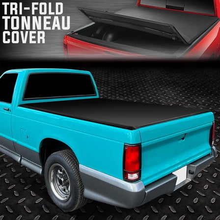 Nuvision for 82-93 Chevy S10 GMC S15 6' Bed Tri-Fold Adjustable Soft Trunk Tonneau Cover