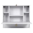 thumbnail image 3 of Wall-mounted Desk Computer Desk WallMounted Multifunctional Foldable Laptop Desk Writing Table For Home Office, 3 of 8
