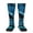2 Black-2, variant on Blue Viper Snake Closeup Face Print Compression Socks for Both Men And Women for Running, Travel, Flight, Nurse