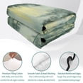 thumbnail image 4 of Full Quilt Set 78''x90'', Green Forest Lightweight Summer Bedspread Coverlet Set with 2 Pillow Shams, Modern Oil Painting Art Botanical Breathable All Season Quilt Bedding for Bedroom/Guest Room, 4 of 9