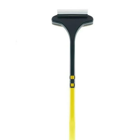 

Screen Cleaner Brush - 2 in 1 Window Glass Cleaning Washing Equipment Double Sided Wet & Dry Dual Purpose Extendable Window Cleaner Tool Yellow-green
