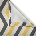 thumbnail image 3 of Ambesonne Yellow Chevron Kitchen Curtains, Large Zigzags, 55"x39", Charcoal Grey Yellow, 3 of 3