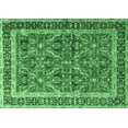 thumbnail image 1 of Ahgly Company Indoor Rectangle Persian Emerald Green Traditional Area Rugs, 4' x 6', 1 of 4